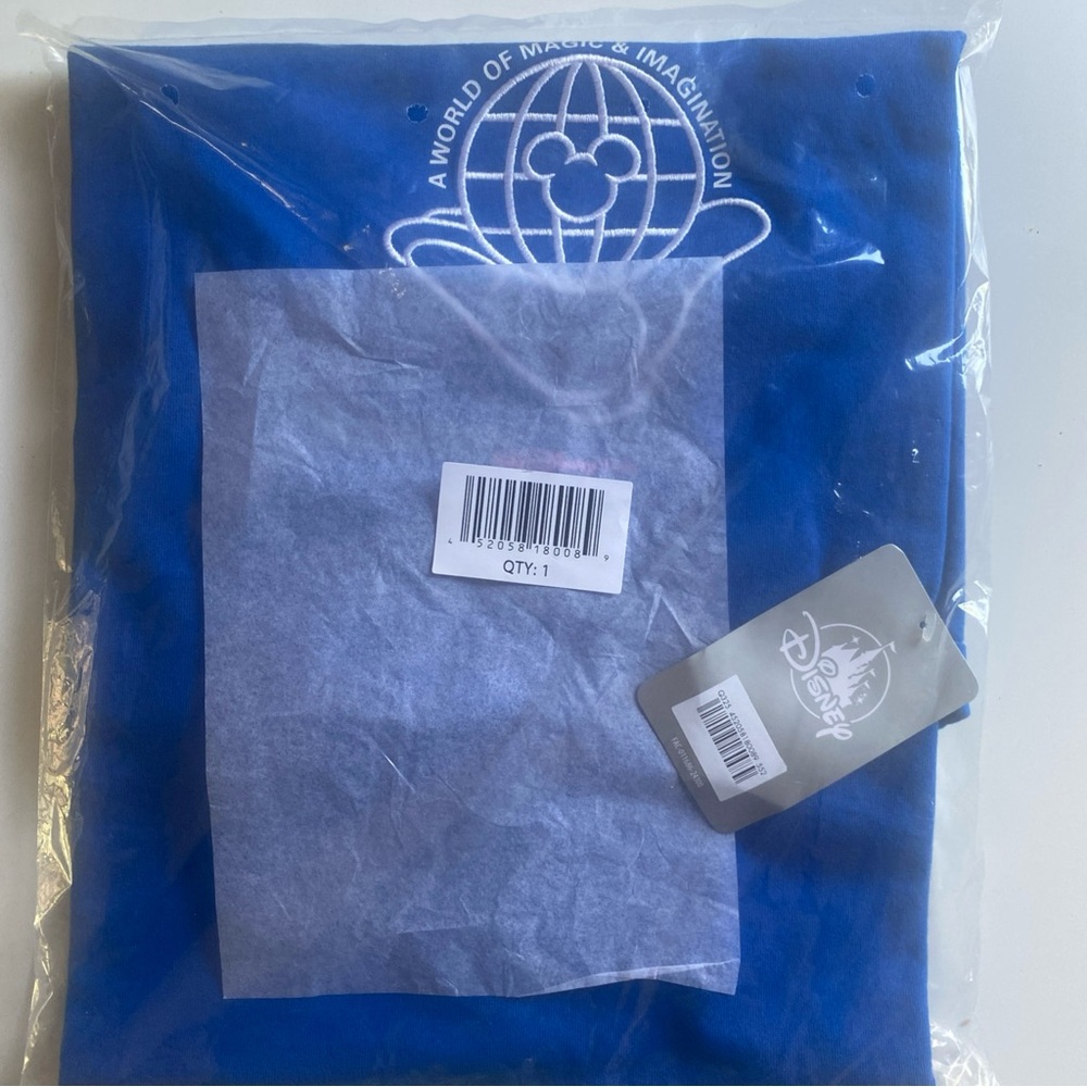 Epcot Disney Blue Short Sleeve Tee with World Logo